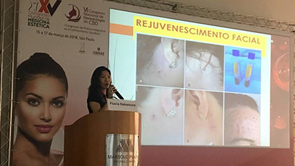 XV Congresso de medicina estética e I Congresso de prática integrativa no envelhecimento saudável e na mesa de abertura